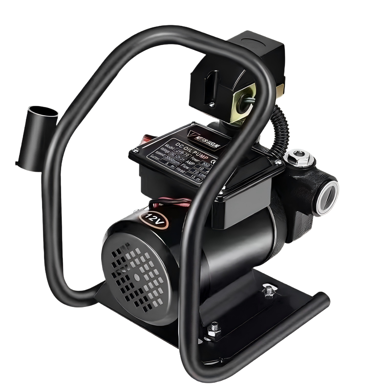 DC Electric Diesel Transfer Pump with Protective Steel Frame